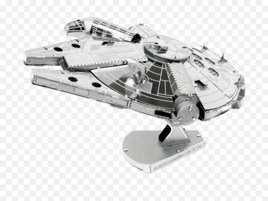 Star Wars Millenium Collectible Toy Transparent Png - Stickpng Metal Earth Millennium Falcon,Star Wars Png