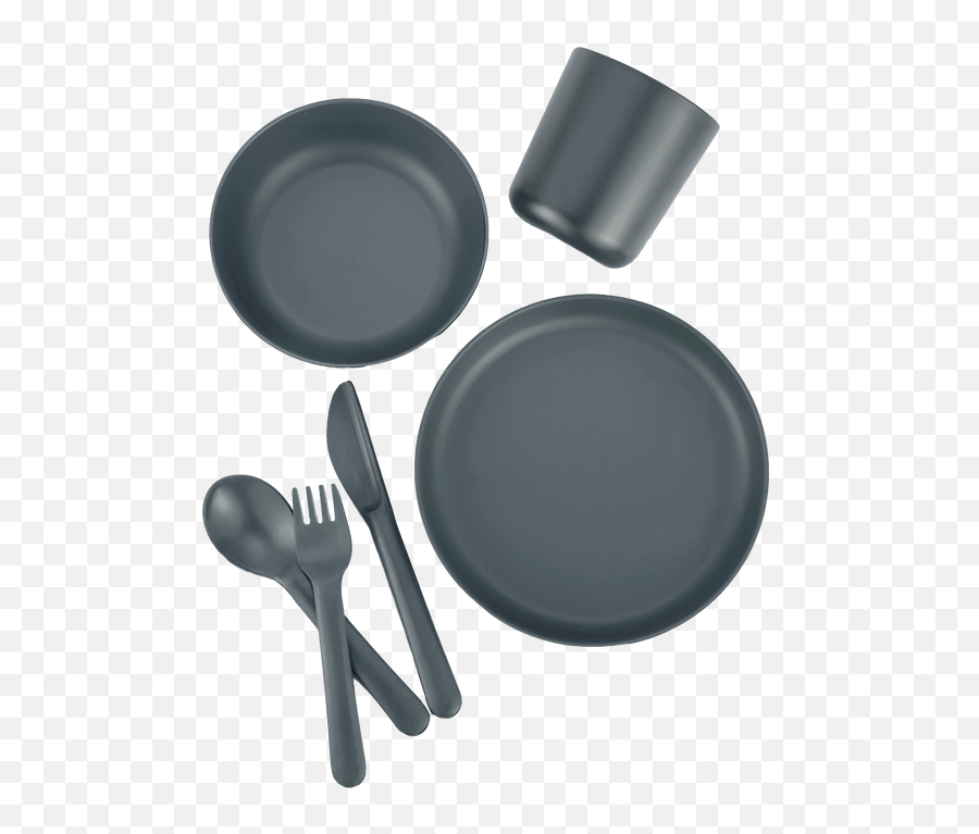 Olive Lane By Ekobo Kids Dinner Set With Round Plate - Empty Png,Frying Pan Vector Icon