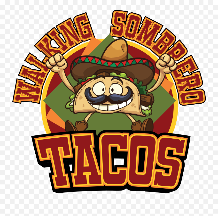 Walking Sombrero Tacos Food Trucks In Meridian Id - Clip Art Png,Sombrero Mexicano Png