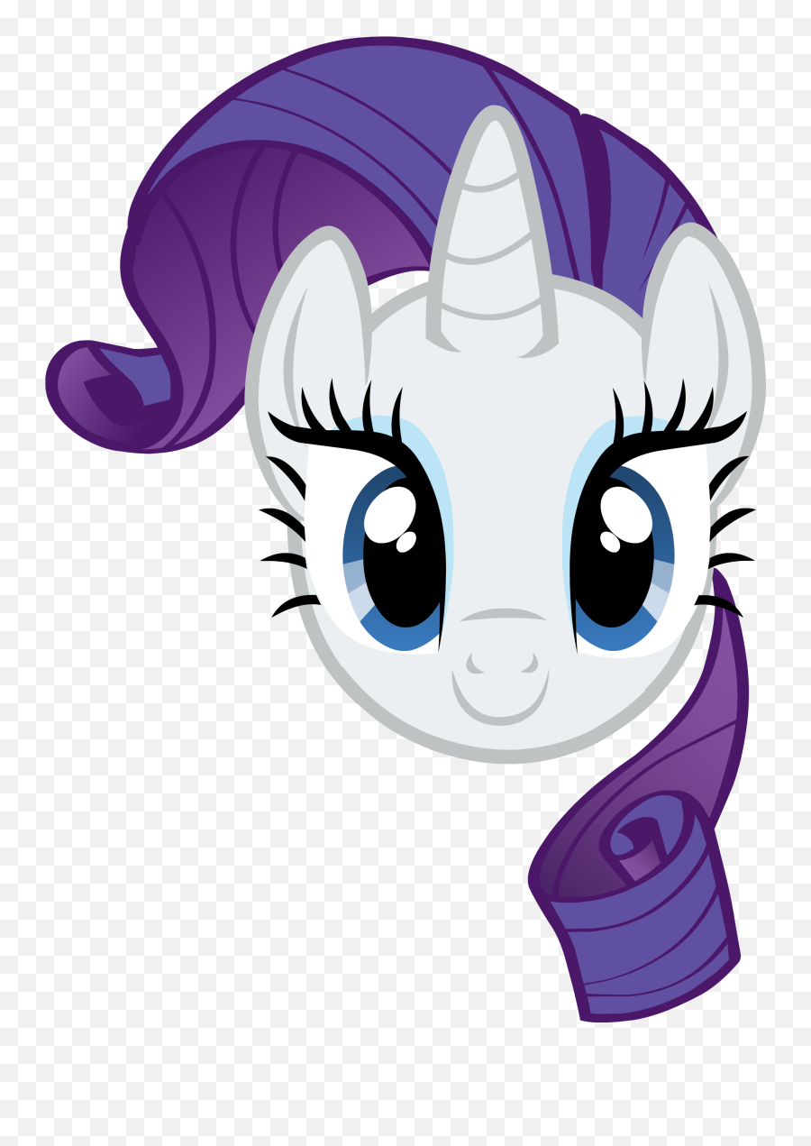 Pony Clipart Mlp Rarity - My Little Pony Head Clipart Png,Rarity Png