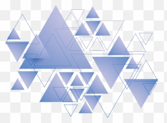 Triangle Shape Geometry Line Vector - Transparent Background Png