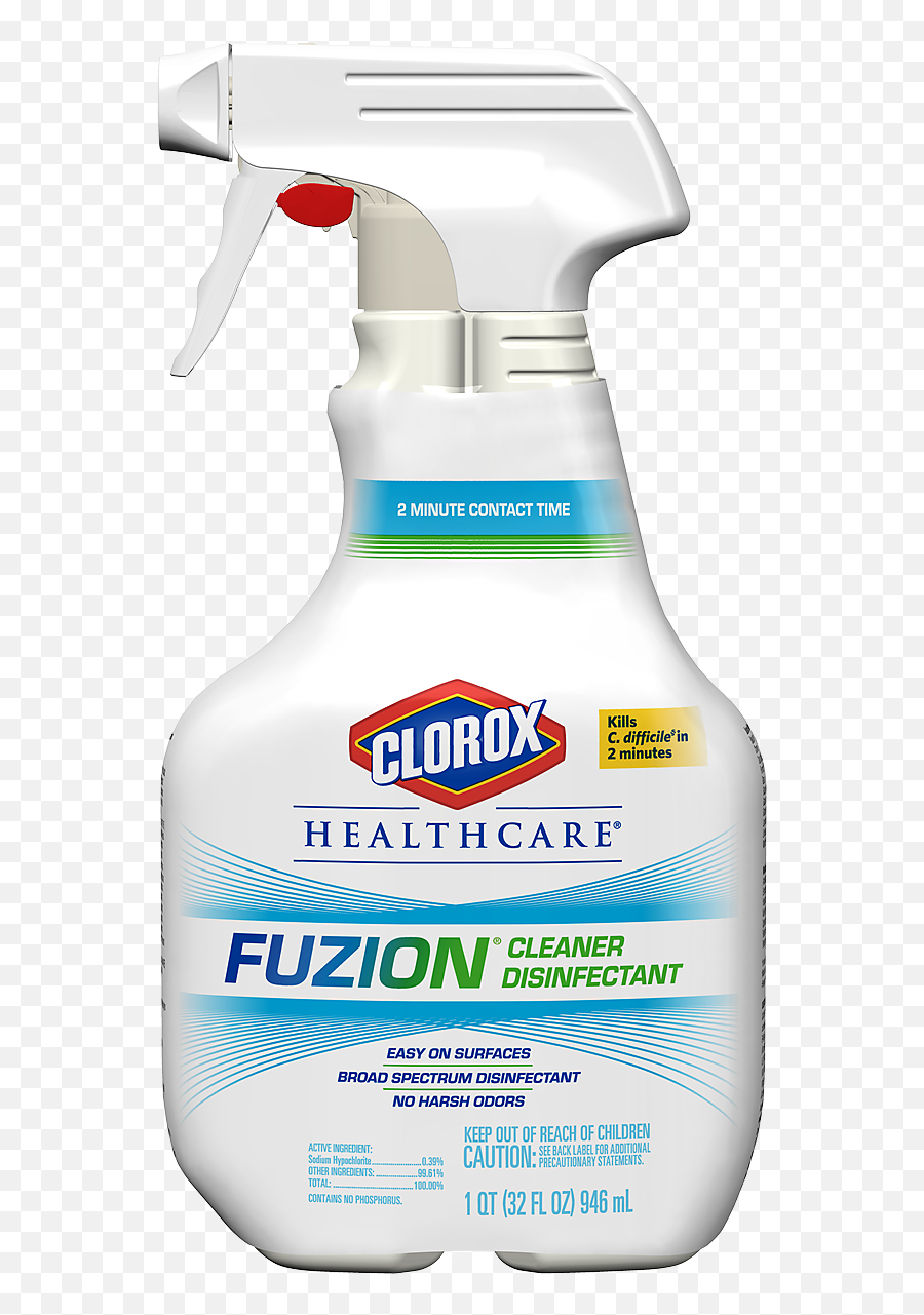 Clorox Healthcare Fuzion Cleaner Disinfectant Cloroxpro - Clorox Fuzion Png,Bleach Transparent Background