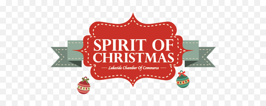 Spirit Of Christmas - Lakeside Chamber Of Commerce Ca Ca Christmas Spirit Logo Png,Christmas Png