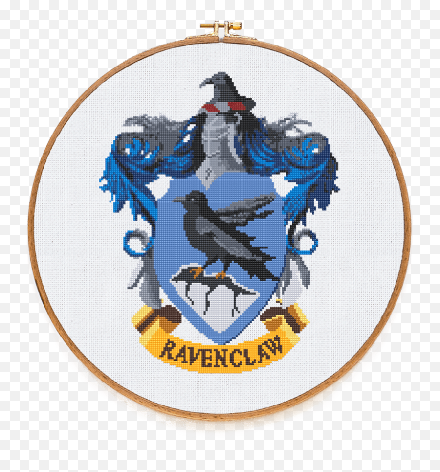 Ravenclaw Crest Png - Ravenclaw Cross Stitch Pattern,Hogwarts Transparent