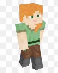 Minecraft Steve Running Png - Minecraft Alex Skin Png,Minecraft Steve Transparent