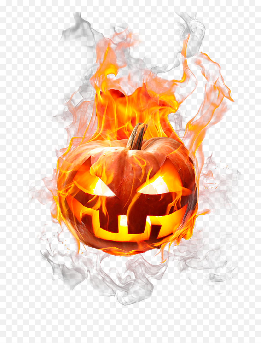 Halloween Pumpkin In Fire Png Image Free Download Searchpngcom - Lantern Halloween Pumpkin Fire Png,Fire Clipart Png
