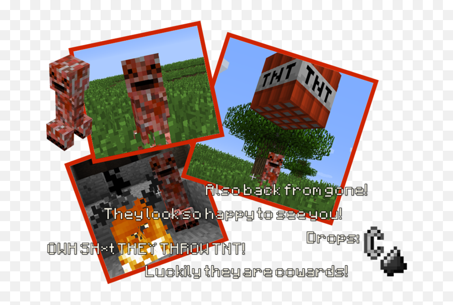 Add New Mobs To Minecraft With The Primitives Mob Mod 147 - Minecraft Creeper Bugs Png,Minecraft Tnt Png