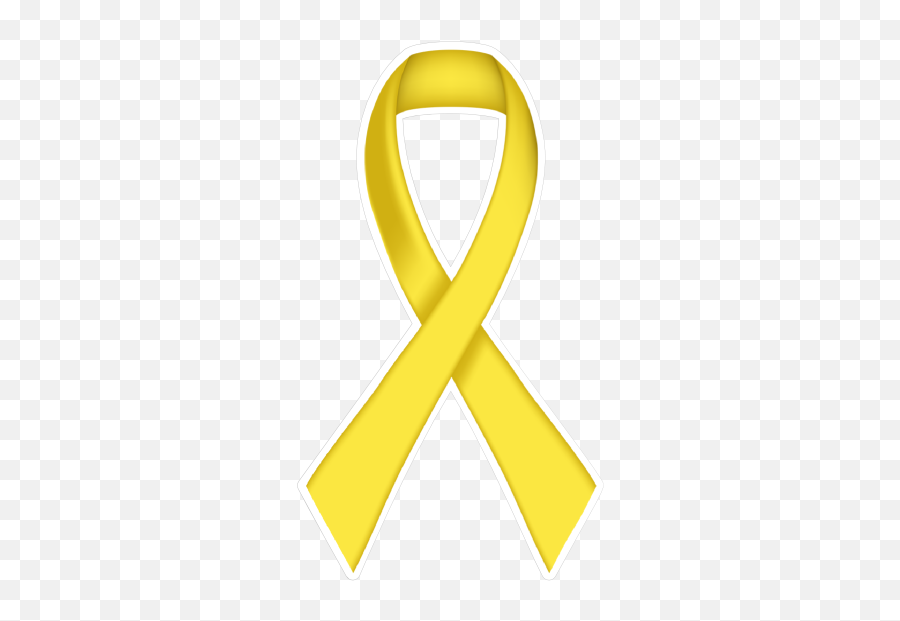 Thin Yellow Ribbon Die - Cut Sticker Cross Png,Yellow Ribbon Png