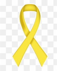 Thin Yellow Ribbon Die - Cut Sticker Cross Png,Yellow Ribbon Png