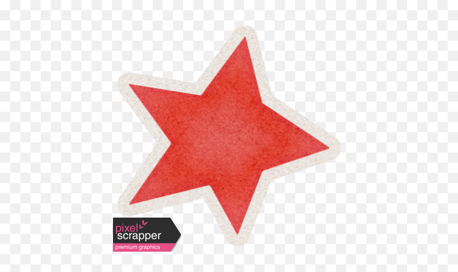 Lil Monster Red Star Sticker Graphic By Sheila Reid Pixel - Label Png,Red Star Transparent