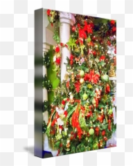 Christmas Garland By Donna Forrister Ferguson - Ornament png