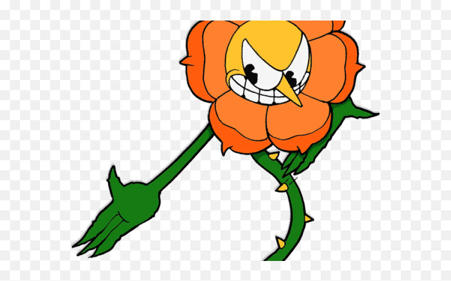 Carnation Clipart Yellow - Cuphead Bosses Cuphead Bosses Png,Cuphead Png