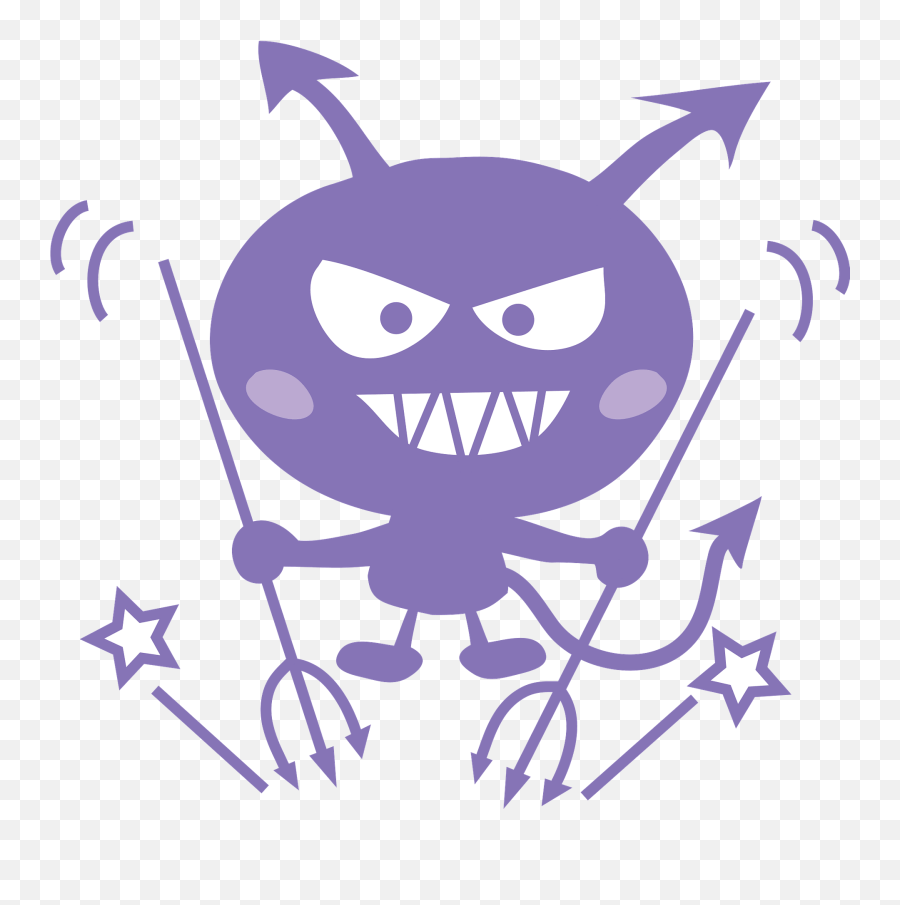 Germ Devil Clipart Free Download Transparent Png Creazilla - Purple Devil Head Clipart,Germ Png