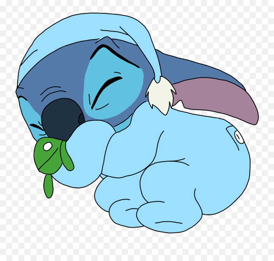 Stitch Sleeping Hd Png Download - Disney Drawings Of Stitch,Stitch Png