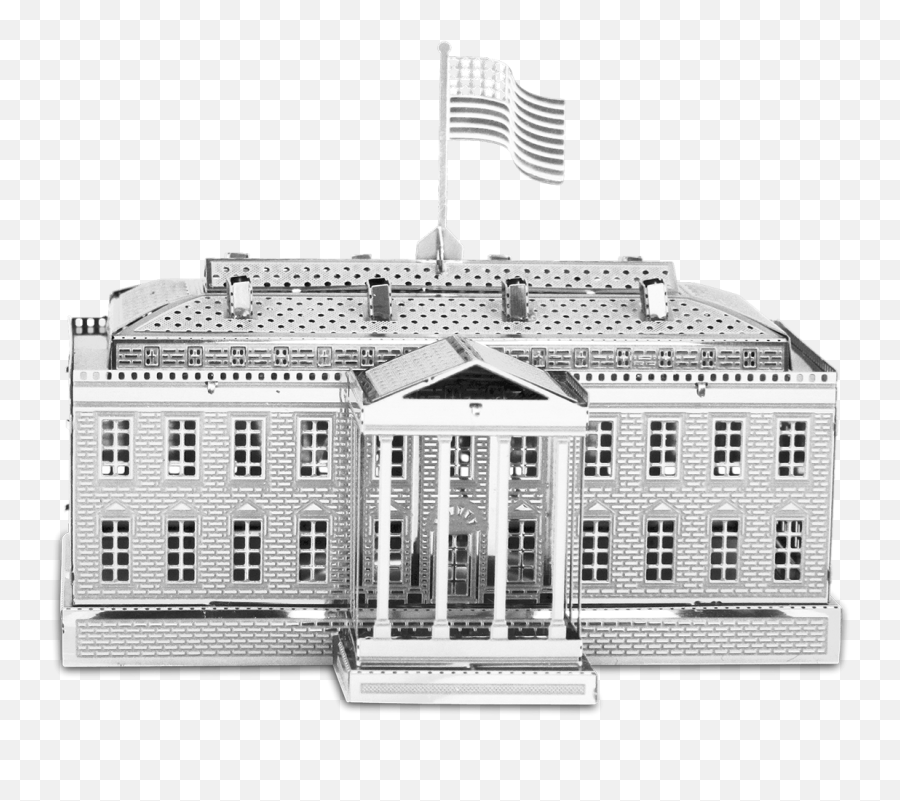 Metal Earth Architecture - Capitol Building Vs White House Png,The White House Png