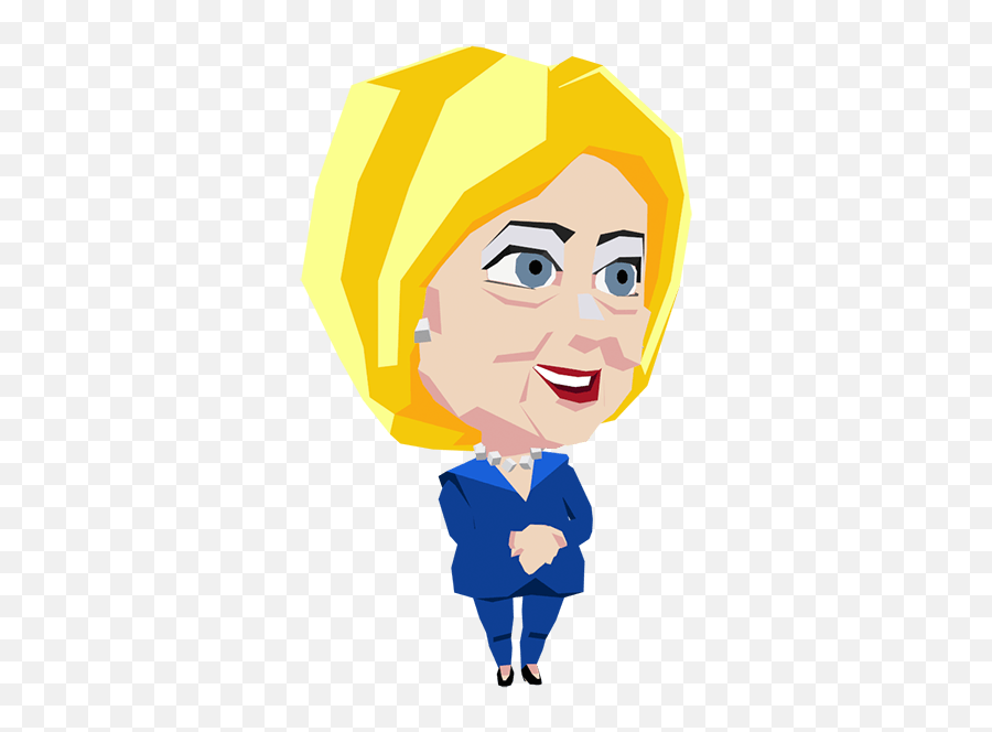 Hillary Clinton Low Poly Style - Hillary Clinton Png Animated,Hillary Clinton Png