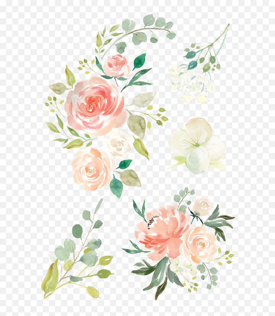 Watercolor Flowers Png Transparent Collections - Free Watercolor Flower Vector,Garden Flowers Png