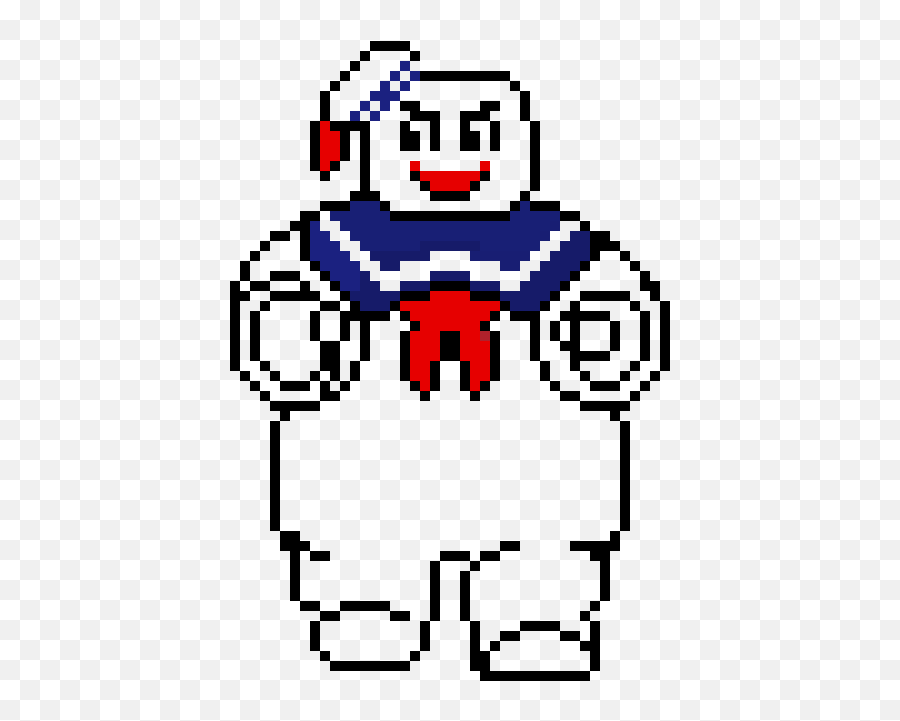 Download Pixel Art Ghostbusters Logo - Stay Puft Marshmallow Man Gif Png,Ghostbusters Png