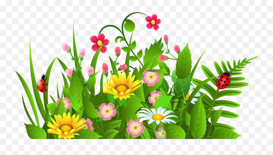 Flower Clipart Transparent Background - Clipart Of Spring Flowers Png,Clip Art Transparent Background