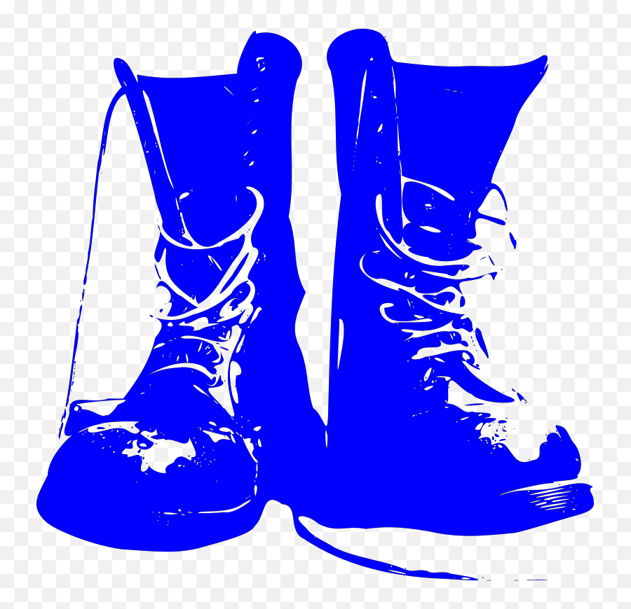 Blue Combat Boots Svg Vector Clip Art - Dr Martens Boots Vector Png,Combat Boots Png