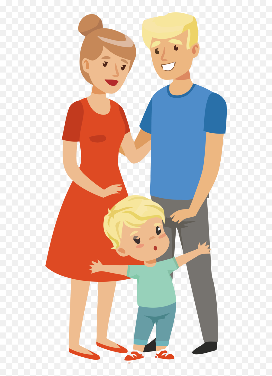 Family Day People Cartoon Child For Happy - Parents With Little Boy Clipart  Png,People Cartoon Png - free transparent png images 