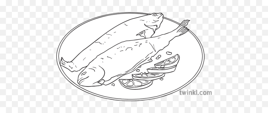 Fried Fish Fillet Dish Plate Food - Fried Fishin A Plate Drawing Png,Fried Fish Png