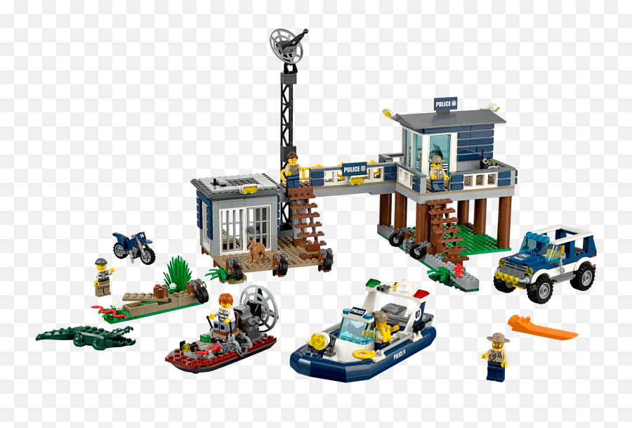 Lego - 60069png 24001800 Lego City Lego City Police Lego Swamp Police Station,Legos Png