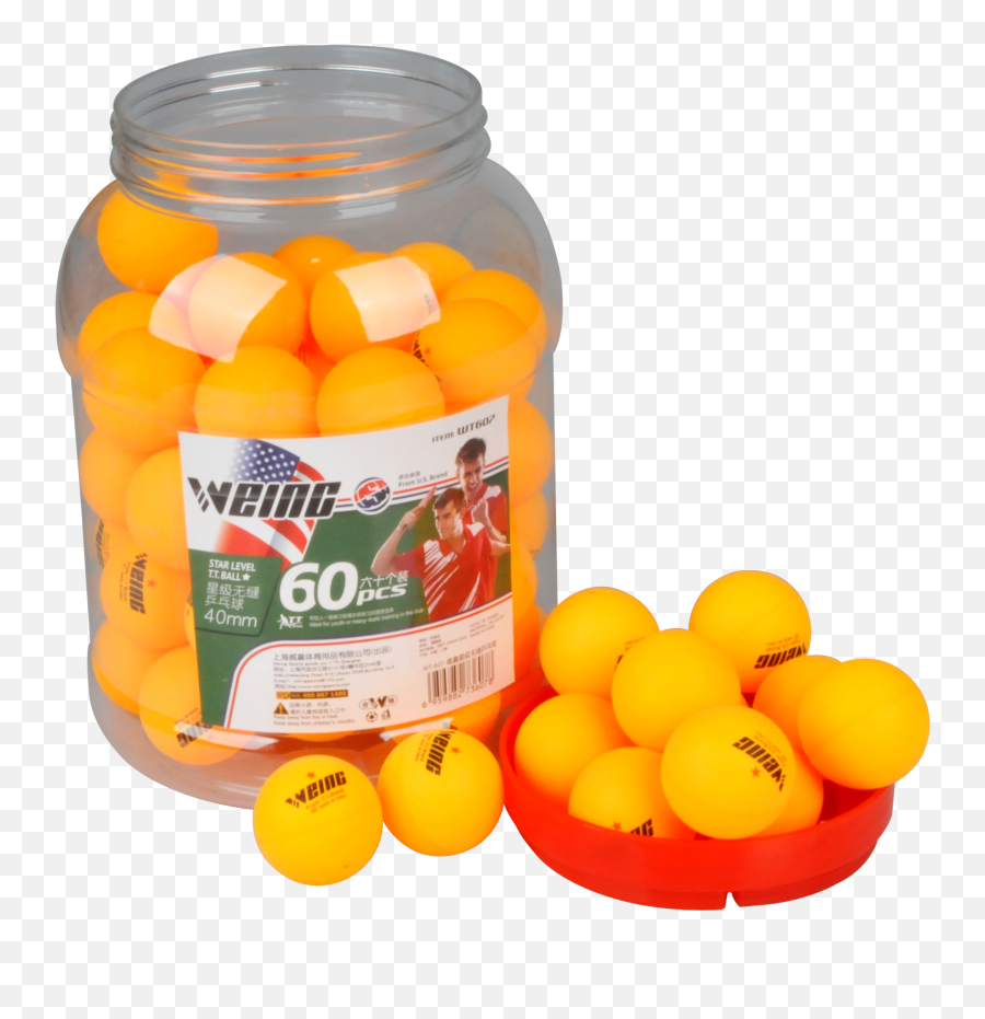 60pcs Ping Pong Ball Printing Wholesale - Fitness Nutrition Png,Ball Jar Logo