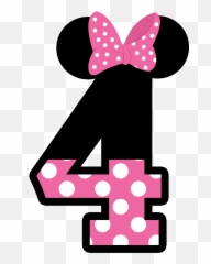 Fiesta Clipart Pink - Minnie Mouse 4 Png