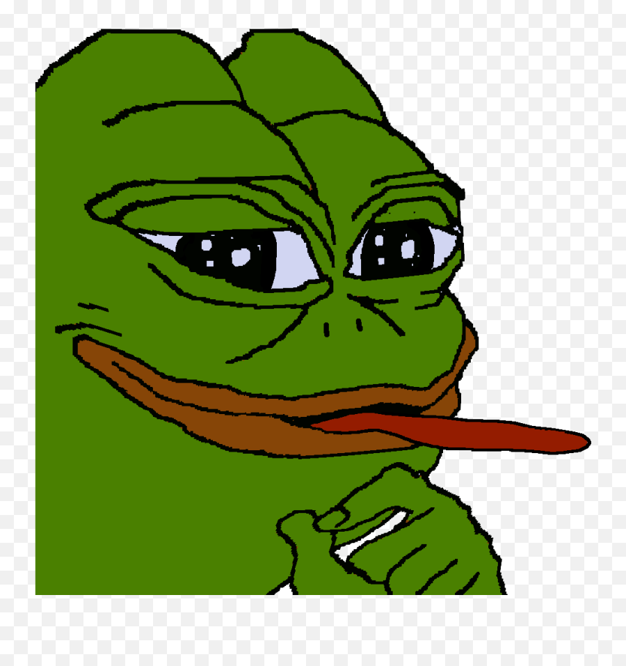 Hd Pepe Posted - Meme Frog Sticking Out Tongue Png,Pepe Frog Transparent