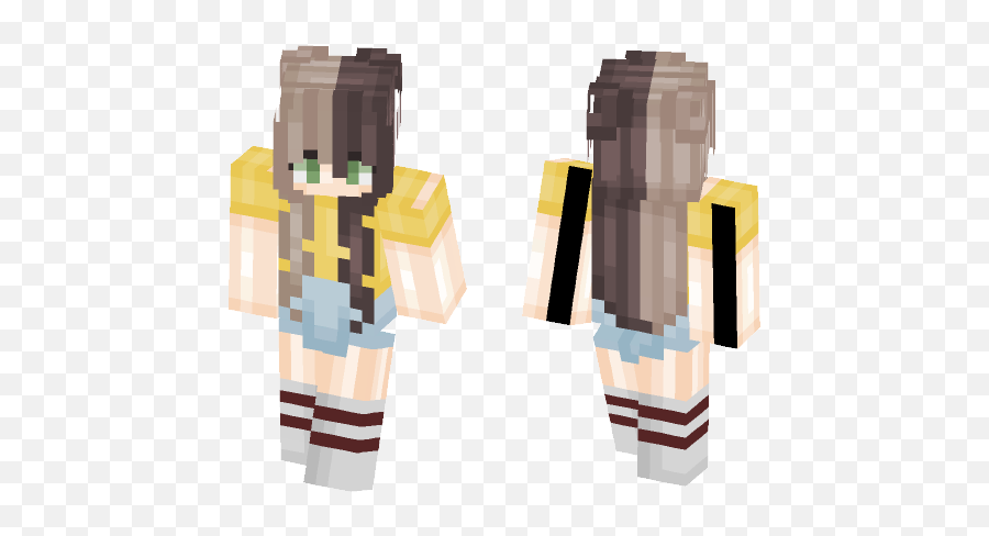 Aesthetic Cute Downloadable Minecraft Skins - Minecraft Skins Purple And Yellow Png,Aesthetic Minecraft Logo
