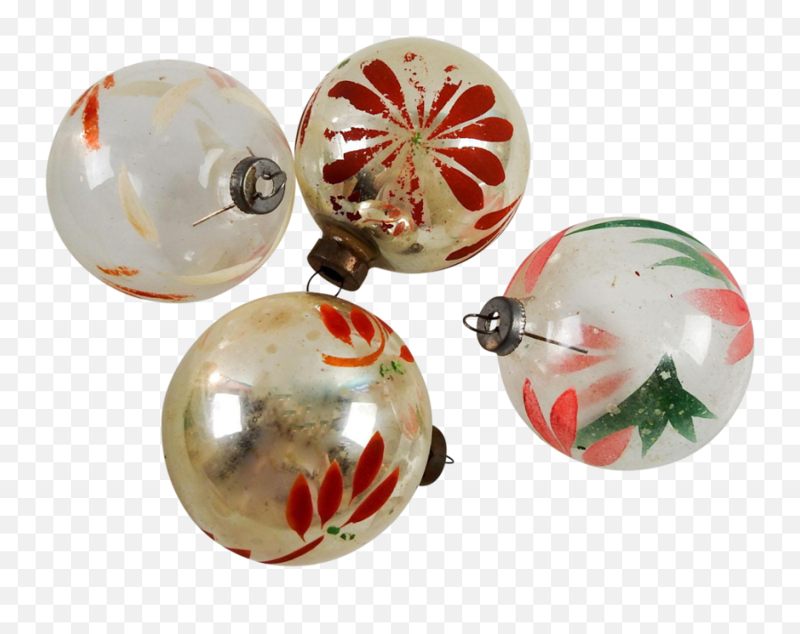 Ornament Transparent Vintage Christmas - Christmas Ornament Vintage Painted Christmas Ornaments Png,Christmas Ornament Transparent