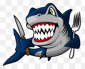 Download Blue Shark Bruce Clip Art - Angry Shark Vector Png,Bape Shark Png