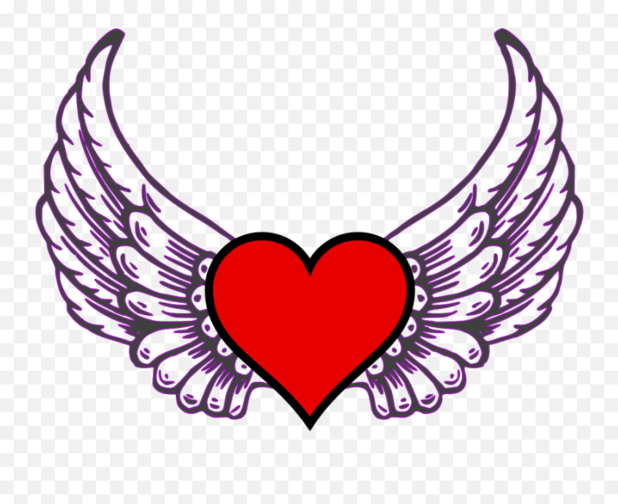 Heart Wing Svg Vector Clip Art - Svg Clipart Love Heart With Wings Png,Heart With Wings Icon