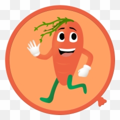 Cartoon Fruit And Vegetable Wall Decals - Happy png