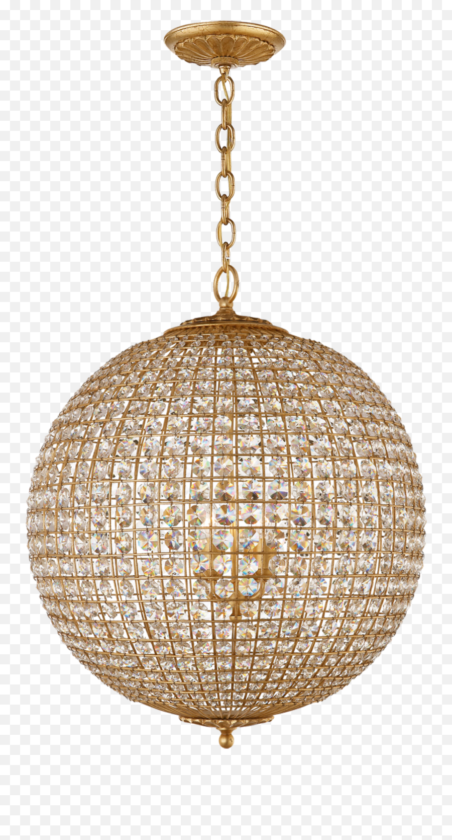 Chandelier Ceiling Lights - Visual Comfort Renwick Sphere Chandelier Aerin Png,Icon Silverleaf