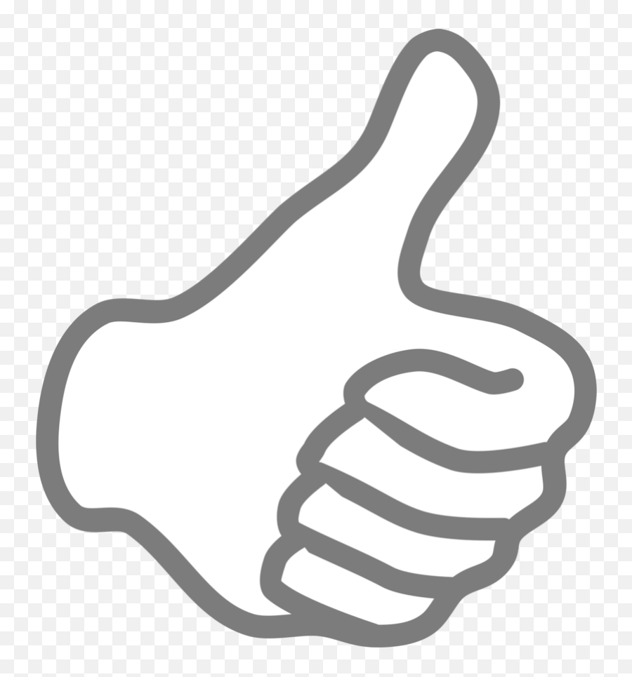 Download White Thumbs Up Png - Transparent Png Png Thumb Black And White,Thumbs Down Png