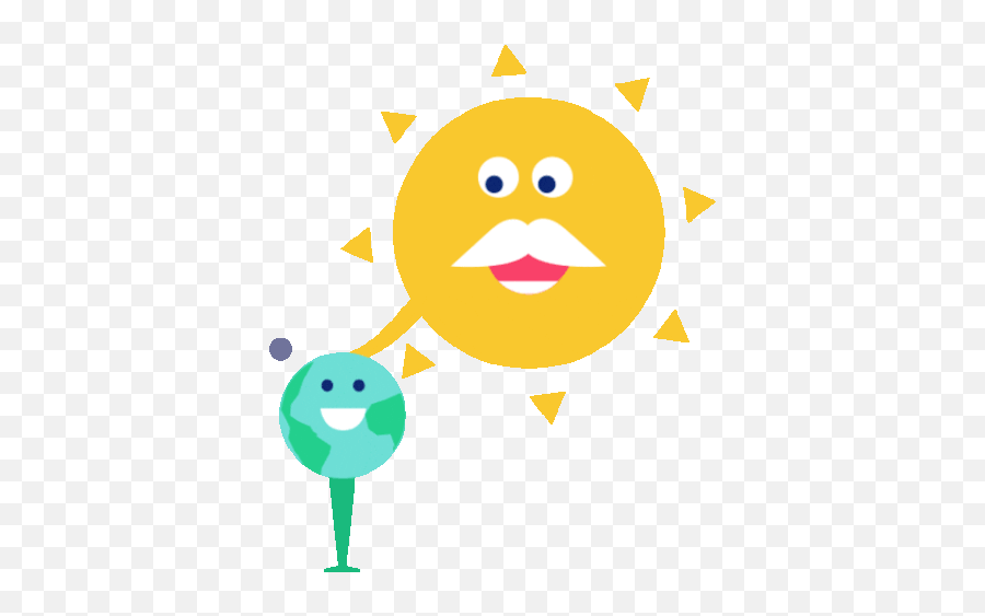 Sun Pats Earth - Universe Sun Earth Earth And Sun Gif Cute Png,Sunshine Icon For Twitter