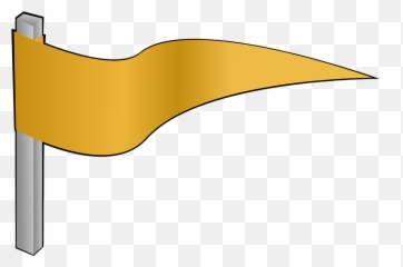 Pennon Flag Yellow - Gold Flag Clipart Png,Pennant Png