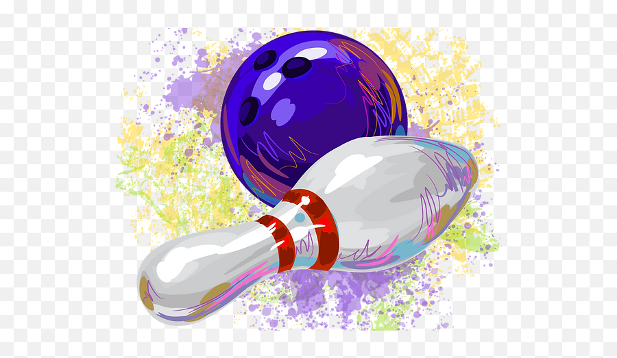 Bowling - Bowling Pin And Ball Watercolor Png,Silver League Icon