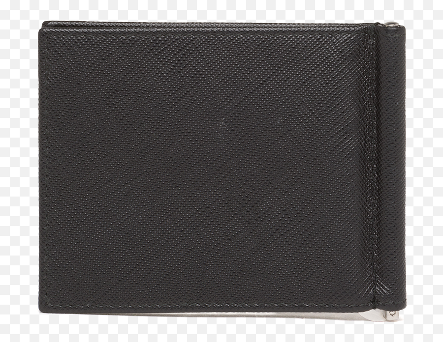 Black Saffiano Leather Wallet Prada - Solid Png,Wechat Falling Icon Codes
