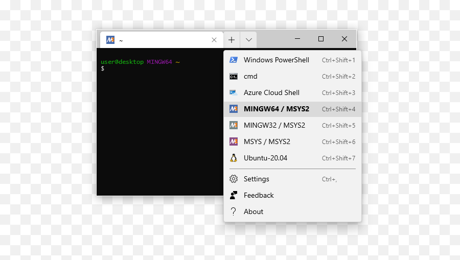 Terminals - Msys2 Windows Terminal Msys2 Png,Cmd Prompt Icon