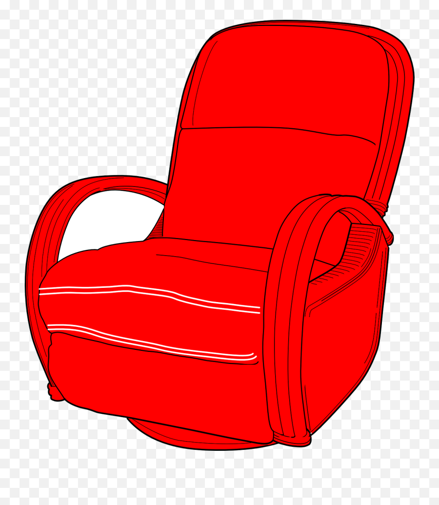 Couch Chair Seat - Free Vector Graphic On Pixabay Clipart Red Chair Png,Reclining Icon Png