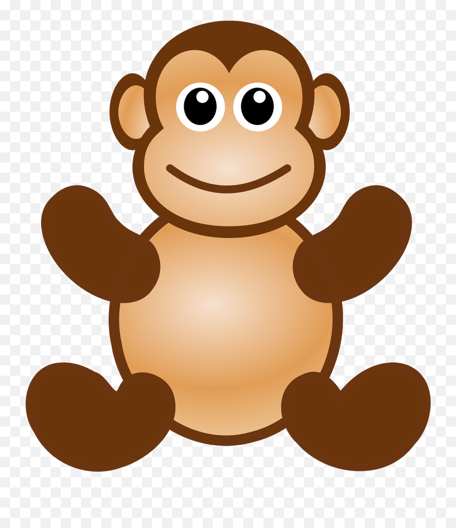 Monkey Ape Animal - Monkey Clipart Png,Cute Monkey Png