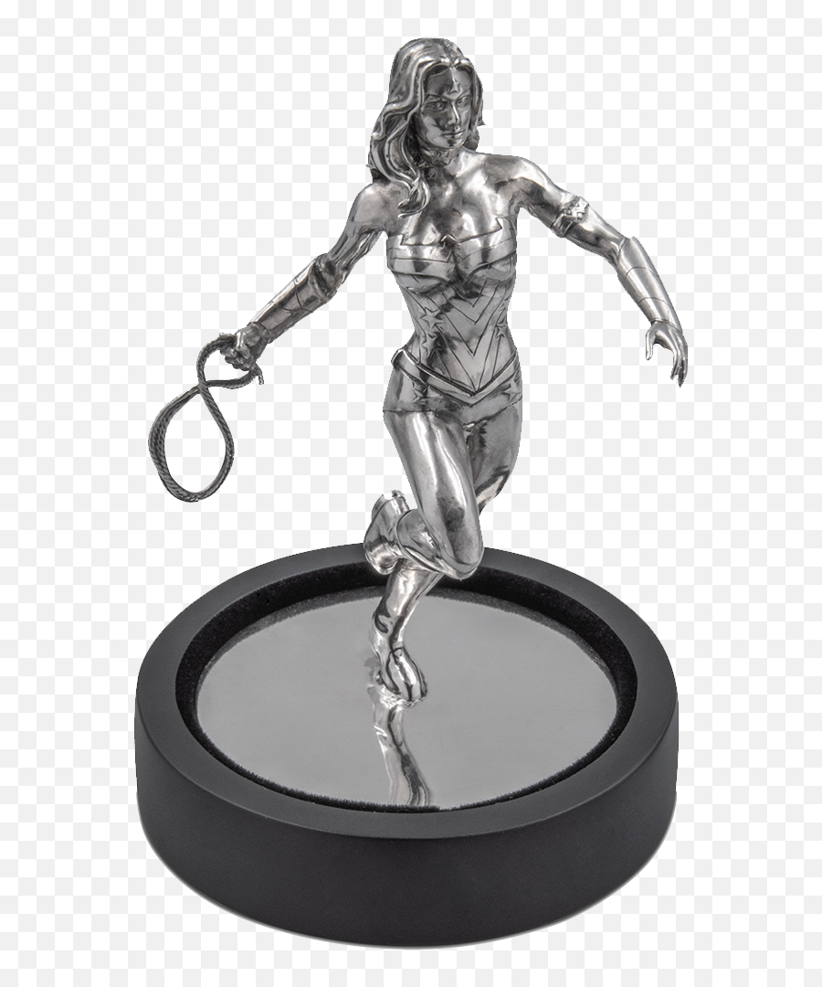 Wonder Woman Emkcom - Sterling Silver Girl Statue Png,Wonder Woman Amazon Hero Icon