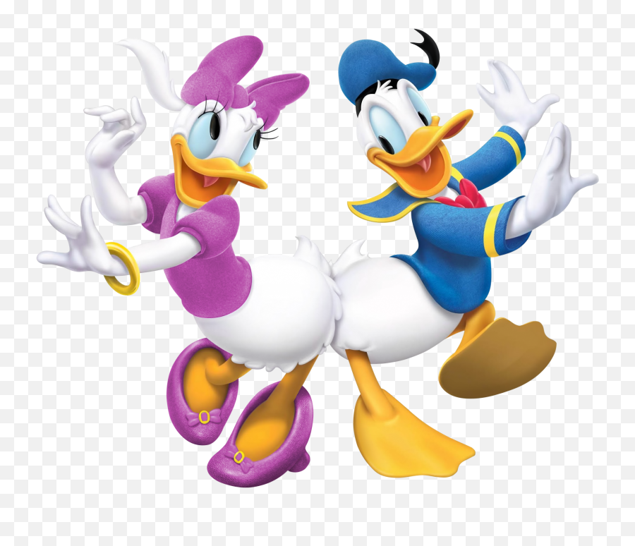 Download Free Png Donald Duck And Daisy Transparent - Daisy Duck Mickey Mouse Clubhouse,Daisy Transparent Background