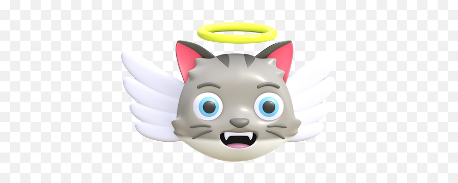 Angel Icon - Download In Gradient Style Emoji Laughing Cat Png,Three Angels Icon