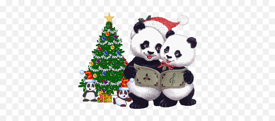 Merry Christmas Sticker - Merry Christmas Discover U0026 Share Merry Christmas Panda Gif Png,Pretty Christmas Icon