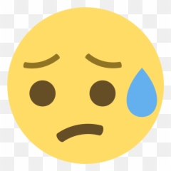 Emoji Emoticon Face Smiley Computer - Disappointed But Relieved png