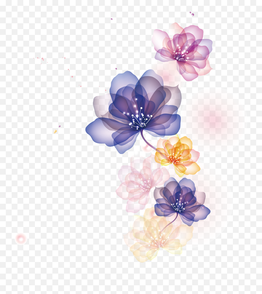 Adobe Euclidean Vector Illustrator - Transparent Background Flower Illustration Png,Flower Cartoon Png